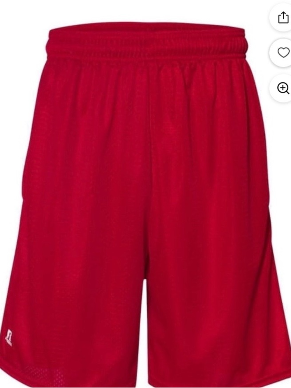 Russell Athletic Men's Dark Red Performance Mesh Shorts